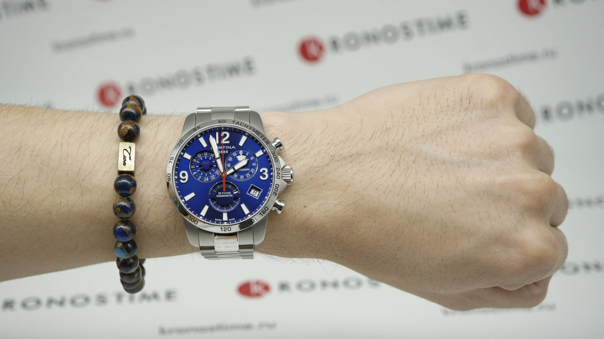 Certina Certina DS Podium Chronograph GMT C034.654.11.047.00 , наручные мужские часы фото под углом